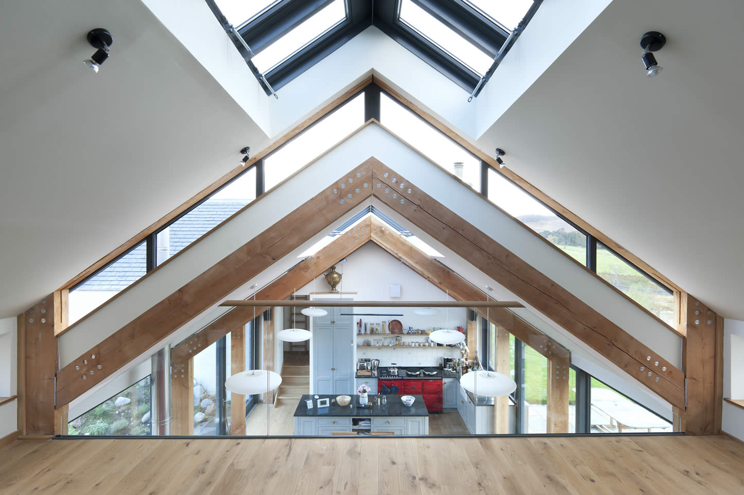 Helen Lucas Architects Edinburgh project green oak frame building